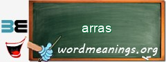 WordMeaning blackboard for arras